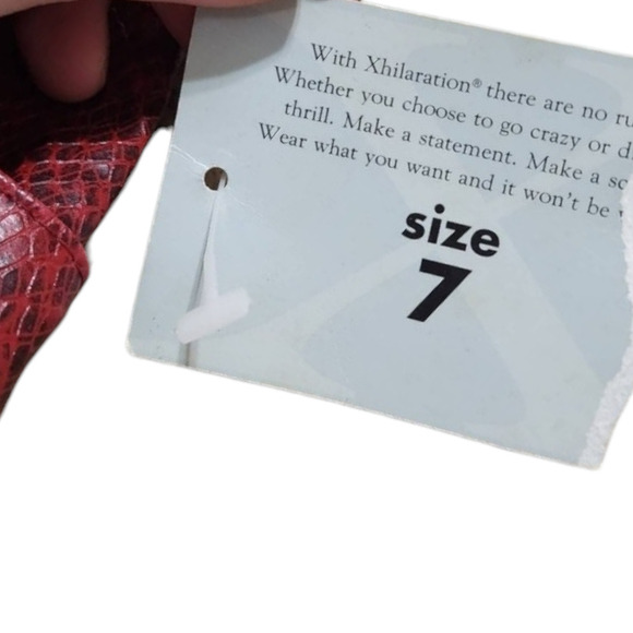 Y2K dead stock new snake print pants vintage vegan leather size 7 - Picture 6 of 10